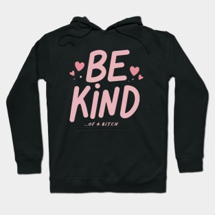 Be Kind Of A Bitch Funny Sarcastic Quote Hoodie